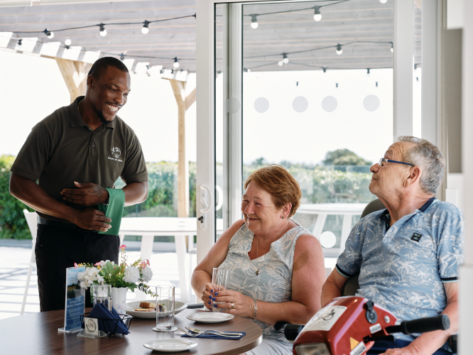 Accessible Restaurant at Maison des Landes Jersey